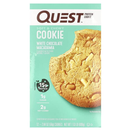 Biscuit Protéiné, Macadamia au Chocolat Blanc