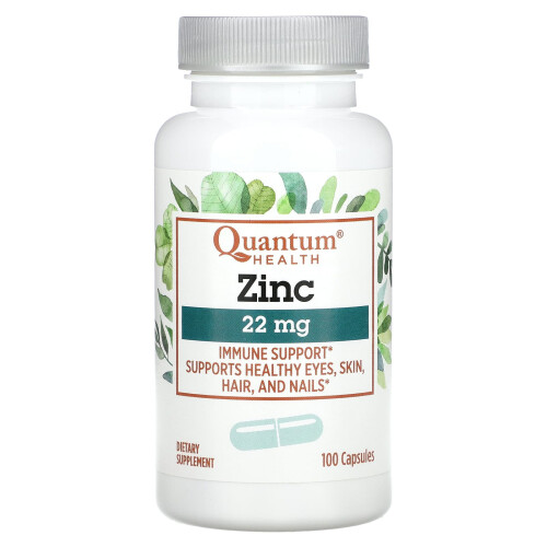 Quantum Health, Zink, 22 mg, 100 Kapseln