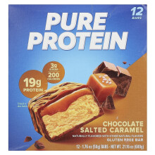 Pure Protein, Glutenfreier Riegel, Schokolade Gesalzenes Karamell, 12 Riegel, je 1,76 oz (50 g)