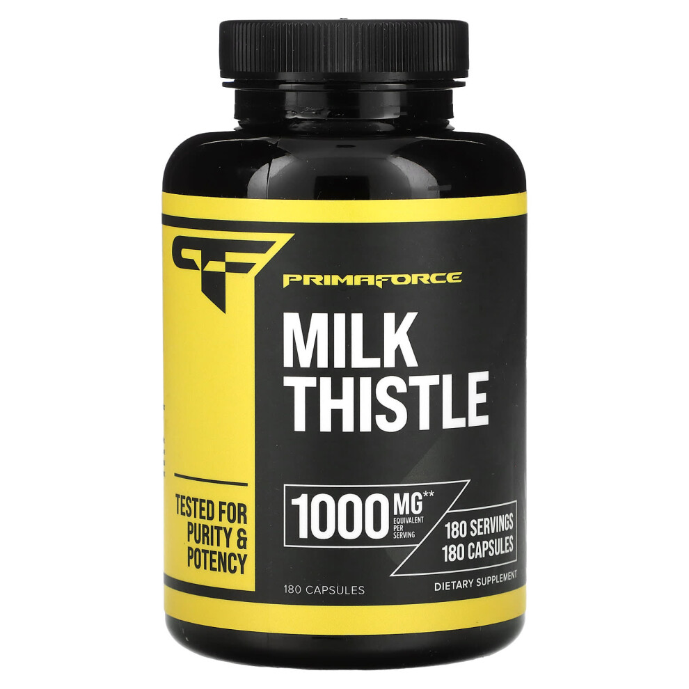 Primaforce , Milk Thistle, 1,000 Mg, 180 Capsules