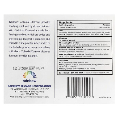 100% Natural Colloidal Oatmeal Bath, Unscented 2