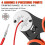 Mini alicate de crimpagem manual com 8 pinos de impressão para conector Deutsch 6