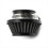 Filtro de ar universal 38 mm para motocicleta preto 5