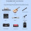 5Pack 3 Pin Wireless Microphone System Converter Female Converter 6