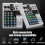 Mixer de áudio de 4 canais XLR Bluetooth 48V Plugue UE 6