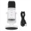 RGB Gaming MIC USB/XLR Dynamic Microphone with Noise Reduction,White 2