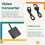 Cabo adaptador Micro para VGA com cabo USB para 6