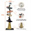 Halloween Glowing Witch Broom Home Outdoor Decoration Yard Props 6