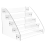 CD Holder 5 Tier, Clear CD Organizers, CD Display Rack Holds Up to 30 5