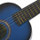 Guitarra de 6 cordas de tília de 23 polegadas, 12 trastes, para iniciantes (azul) 6