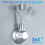 Shower Holder, 360 Adjustable Strong Paste Holder No Drilling Black 6