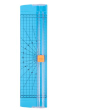 A4 Paper Cutter, Portable Two-Way Trimmer for Card, Craft Paper & Photos, 36x9.5cm Blue, Ideal for Home & Office Use