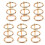 20Pcs 3 Ring Gold Book Rings Leaf Binders Office Book Rings 6