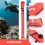 1M Scuba Diving Inflatable Float Signal Tube Sausage,Red 6