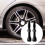 1 par de válvulas de ar sem câmara de 44 mm para bicicleta de estrada e haste de válvula sem câmara 6