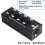 Caixa divisora de sinal de áudio balanceada XLR 1x4 6