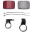 1 Pair Bike Light Reflector Rear Front For Handlebar & Saddle Bar 5