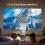 P20 Pro Android 13.0 WiFi6 Full HD 1080P 4K LED Projector EU PLUG 6