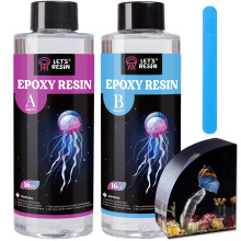 LET'S RESIN Kristallklares Epoxidharz, 32 oz, blasenfreies Epoxidharz, Tischplatte & Barplatte, Gie  harz, klares Epoxidharz f  r Kunsthandwerk