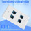 Placa de parede Ethernet 4 portas para dispositivos Ethernet Cat7/6/6E/5/5E - Azul 6