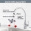 Faucet Mounted Eyewash Station with Cover,Emergency Eye Wash Unit 6