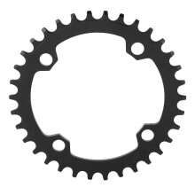 Aluminum Alloy Narrow Wide Bike Chainring for Mountain Bikes Black