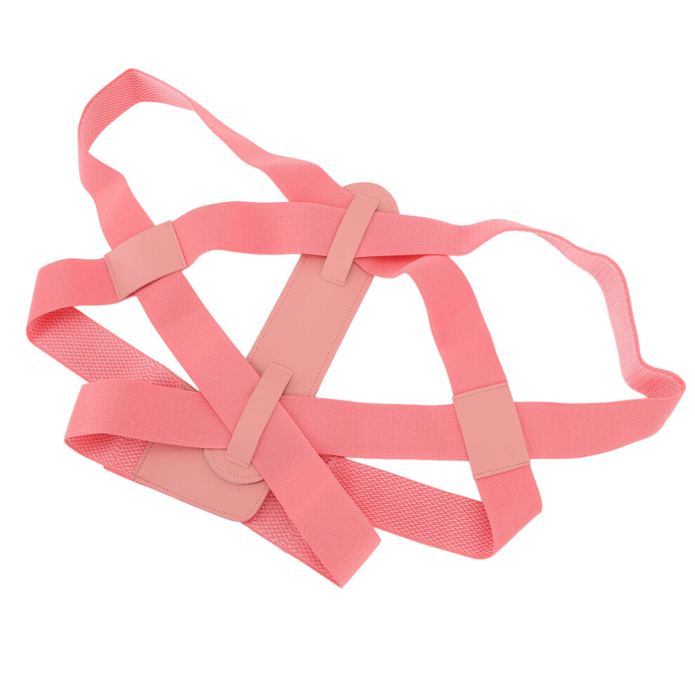 Pink Adjustable Posture Corrector Clavicle Support Double Fixation S