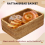 Hand-Woven Rectangular Rattan Wicker Basket Kitchen Household Tools-L 6