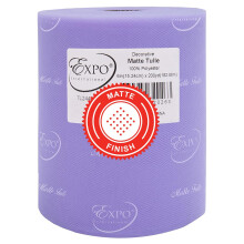 Expo International Decorative Matte Tulle Roll/Spool of 6 X 200 Yards Lightweight Polyester Tulle Fabric for Tutus Costumes and Party Decorations