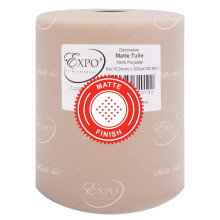 Expo International Decorative Matte Tulle Roll/Spool of 6 X 200 Yards Lightweight Polyester Tulle Fabric for Tutus Costumes and Party Decorations