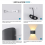 Luminária de parede LED com sensor de movimento AC85-265V 8W à prova d'água IP66 6