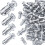 40 Stück M4, M5, M6, M8 Blütenmuttern, Expansionsschraubennuss, silber 5