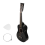 Guitarra de 6 cordas de madeira de balsa, 23 polegadas, 12 trastes, para iniciantes (preta) 6