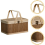Cesta de Bambu Natural - Cesta Trançada Ecológica - Cesta de Piquenique em Bambu 6