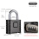 Combination Padlock, Mechanical Combination Lock for Lockers,(Black) 6