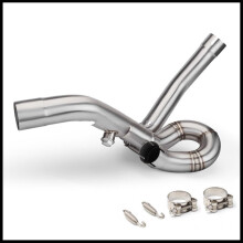 Exhaust Muffler Catalyst Delete Mid Link Pipe Durable Accessories for Aprilia Dorsoduro 750 SMV750 2008-2017