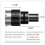 Photograph Flash Snoot Conical Lens Video Photo Studio Light Kit 6