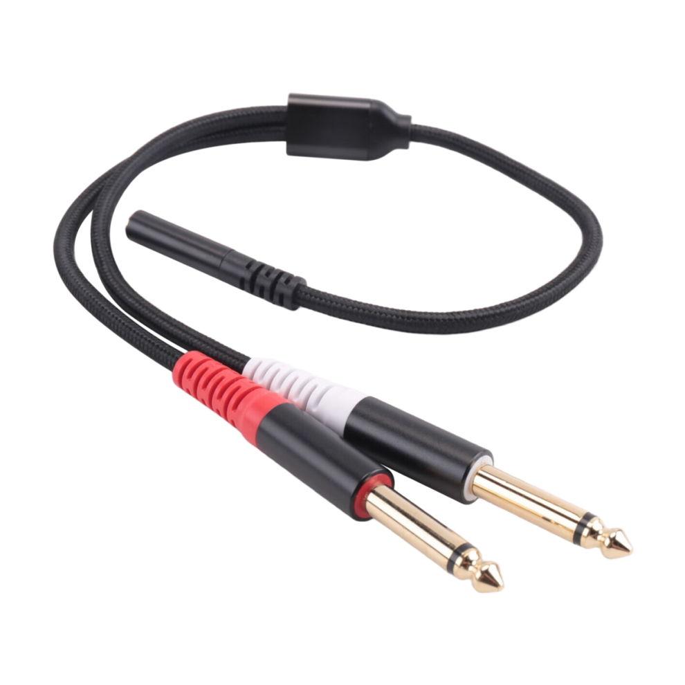 3.5Mm To Dual 6.5Mm Adapter 3.5Mm Audio Aux Cable Double Red/White 4712314121031