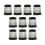 10Pcs Golf Ferrules Tip Size 0.370 Golf Sleeve Ferrule Silver 6