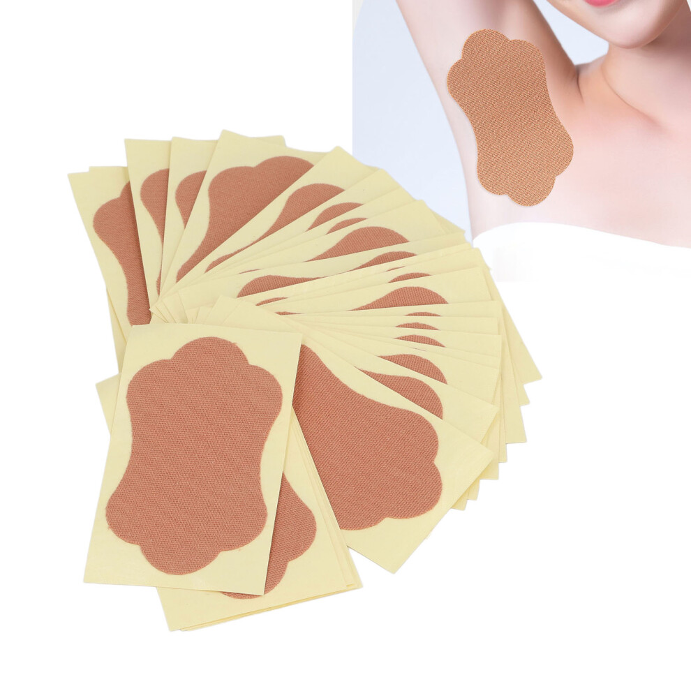 25pcs Skin Color Underarm Sweat Pads Self Adhesive Anti Perspiration