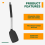 Stainless Steel Handle Silicone Nonstick Spatulas, Food Grade 6