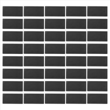 Tampa de extremidade cega plástica para tubo, inserções para tubo, 25 mm 50 mm, 40 peças, Preto