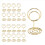Suportes para números de mesa 20 peças - 2 polegadas para festa de casamento (dourado) 5