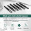 6PCS Tweezer Plastic Anti Static Tool Kit(Black) 6