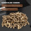 100Pcs Brass Concealed Hinges Jewelry Wood Boxes 4X20mm 6