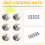 50pcs M2 Zinc Plated Self-Locking Nylon Insert Hex Lock Nuts 6