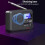 Portable AM/FM/SW Big Rechargeable Battery Operate Clock Radio 6