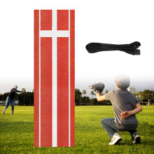 Non-Slip Baseball Softball Pitching Training Mat Red with Carry Strap for Indoor Outdoor Practice 3x5 Feet
