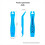 2pcs bike tire levers black 6