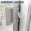 Hinged Screen Door Latch for Doors, 2pack 6
